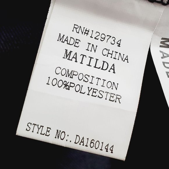 Matilda by True Love Bonjour A-Line Striped Dress Sz M - Picture 9 of 9